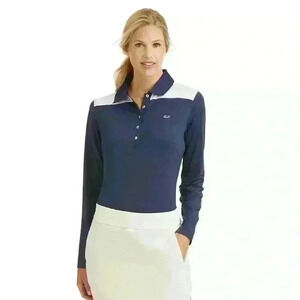 Vineyard Vines Long Sleeve Shep Polo Women’s Moisture Wicking Size XS Excellent!